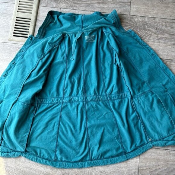 Neon Buddha Blue Stretch Cotton  Hooded Jacket - Picture 11 of 16